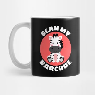 Scan My Barcode | Zebra Pun Mug